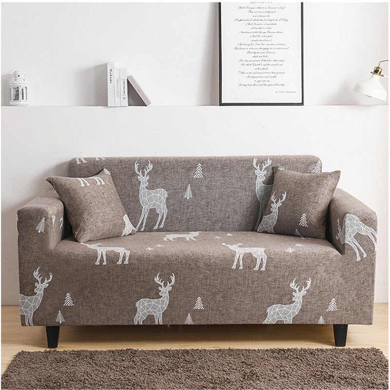 2 Seater High Stretch Sofa Cover Couch Lounge Protector Pattern Slipcovers