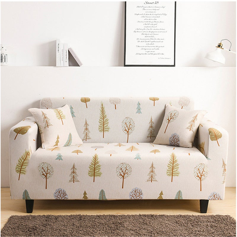 2 Seater High Stretch Sofa Cover Couch Lounge Protector Pattern Slipcovers