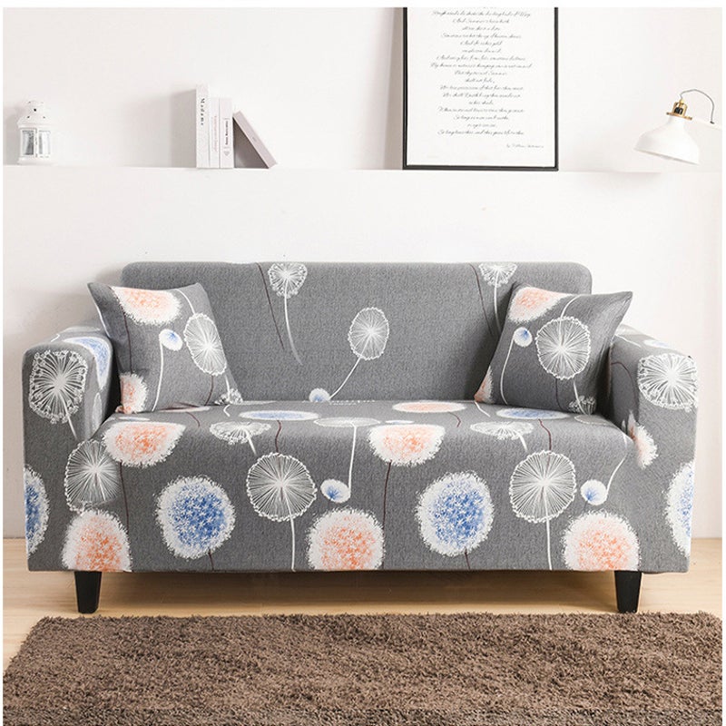 2 Seater High Stretch Sofa Cover Couch Lounge Protector Pattern Slipcovers