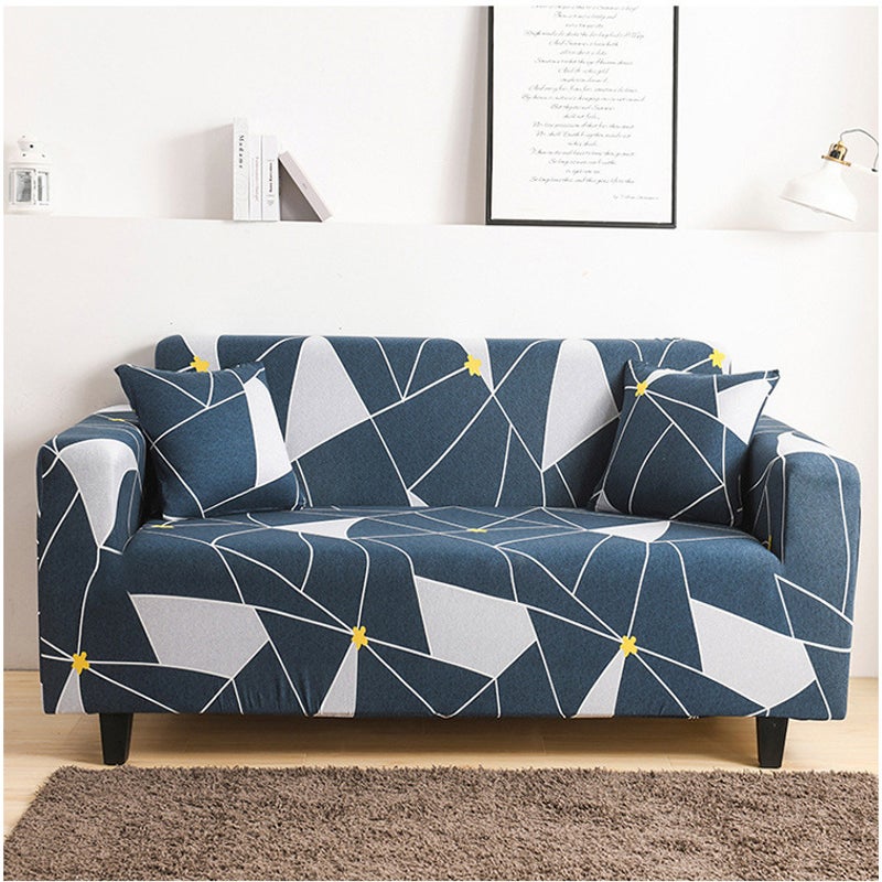 2 Seater High Stretch Sofa Cover Couch Lounge Protector Pattern Slipcovers