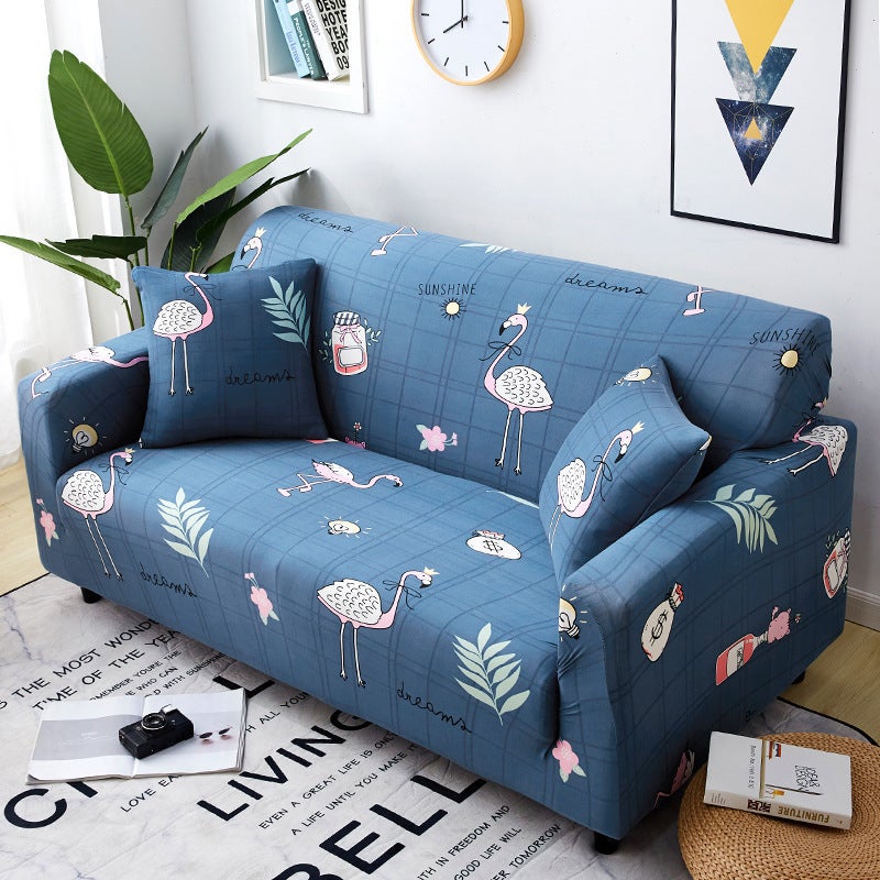 2 Seater High Stretch Sofa Cover Couch Lounge Protector Pattern Slipcovers