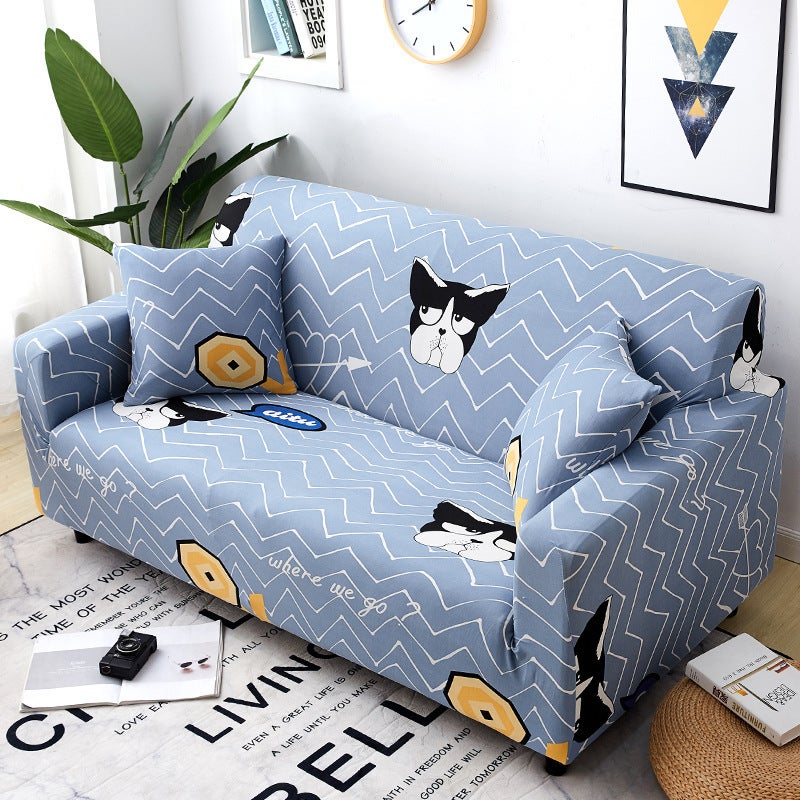 2 Seater High Stretch Sofa Cover Couch Lounge Protector Pattern Slipcovers
