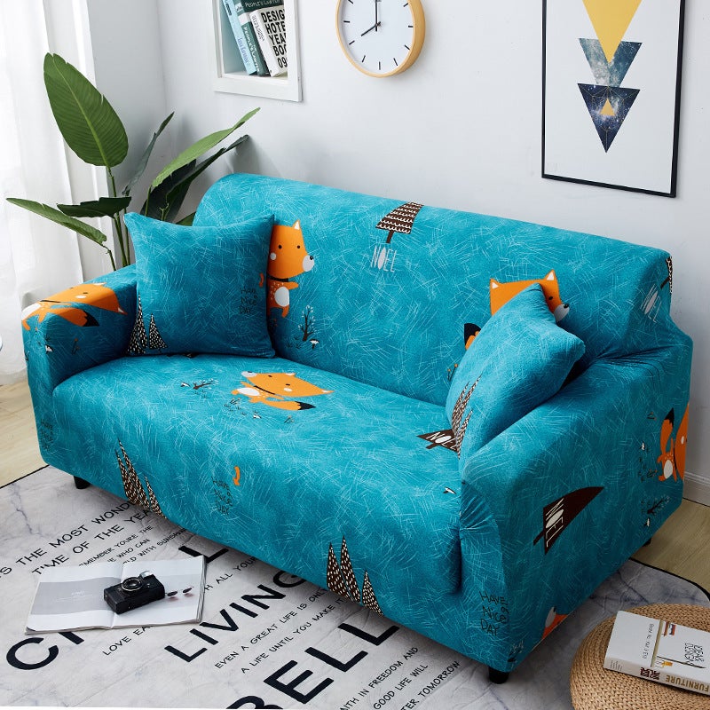 2 Seater High Stretch Sofa Cover Couch Lounge Protector Pattern Slipcovers