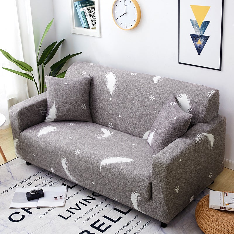 2 Seater High Stretch Sofa Cover Couch Lounge Protector Pattern Slipcovers