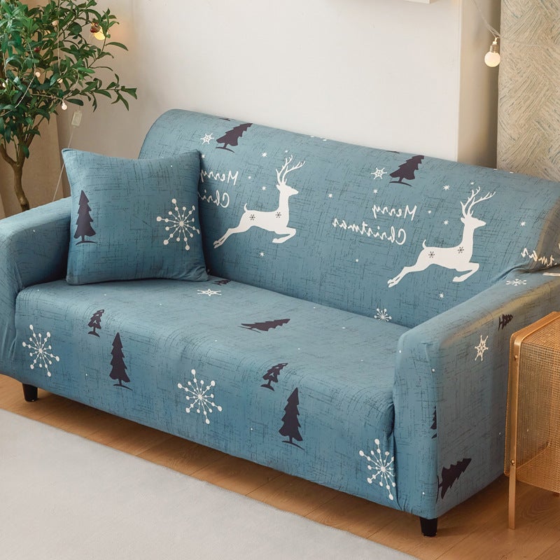2 Seater High Stretch Sofa Cover Couch Lounge Protector Pattern Slipcovers