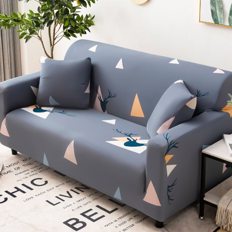 2 Seater High Stretch Sofa Cover Couch Lounge Protector Pattern Slipcovers