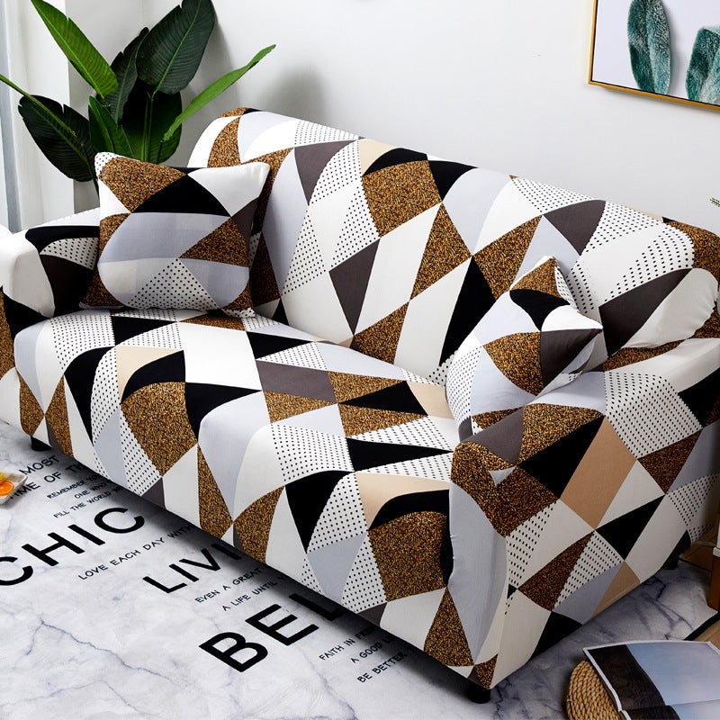2 Seater High Stretch Sofa Cover Couch Lounge Protector Pattern Slipcovers