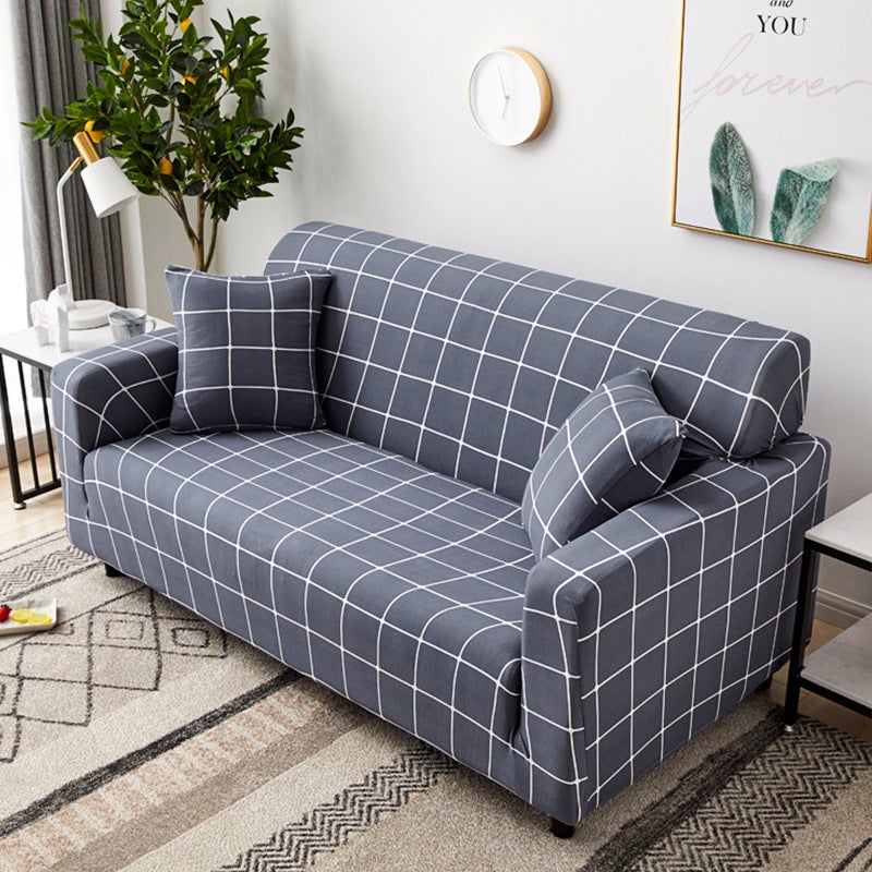 2 Seater High Stretch Sofa Cover Couch Lounge Protector Pattern Slipcovers