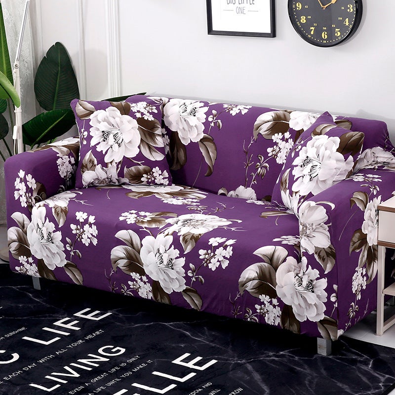 2 Seater High Stretch Sofa Cover Couch Lounge Protector Pattern Slipcovers