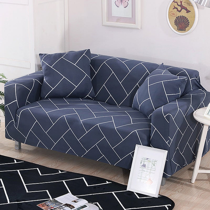 2 Seater High Stretch Sofa Cover Couch Lounge Protector Pattern Slipcovers