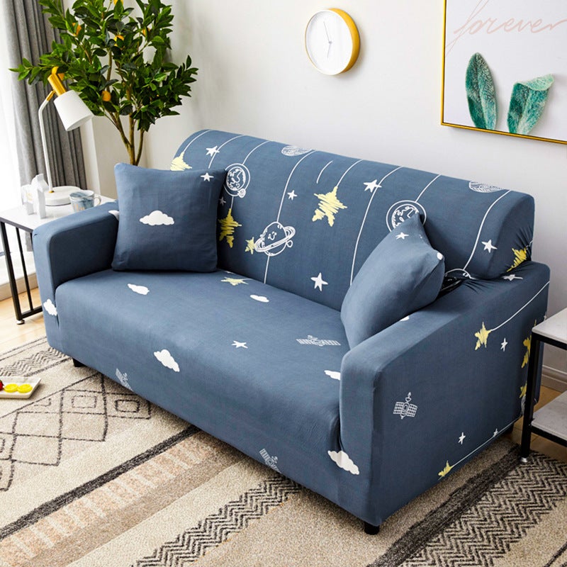 2 Seater High Stretch Sofa Cover Couch Lounge Protector Pattern Slipcovers