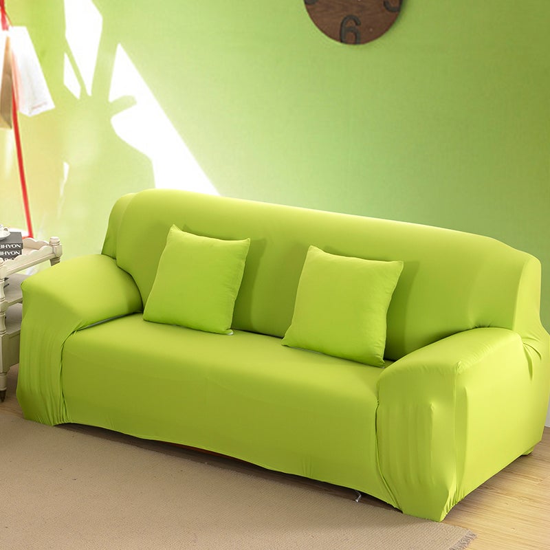 2 Seater High Stretch Sofa Cover Couch Lounge Protector Slipcovers Solid Colours