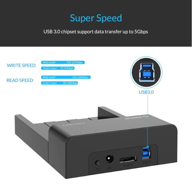 2.5 3.5Inch Hdd Caddy Tool Free Sata Usb Type B Esata External Ssd Enclosure Up 8Tb Docking Station For Laptop