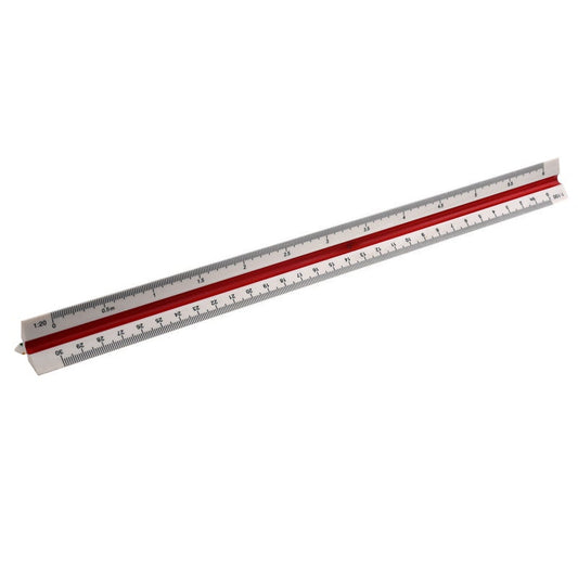 20 25 50 75 100 125 Plastic Triangular Scale Ruler
