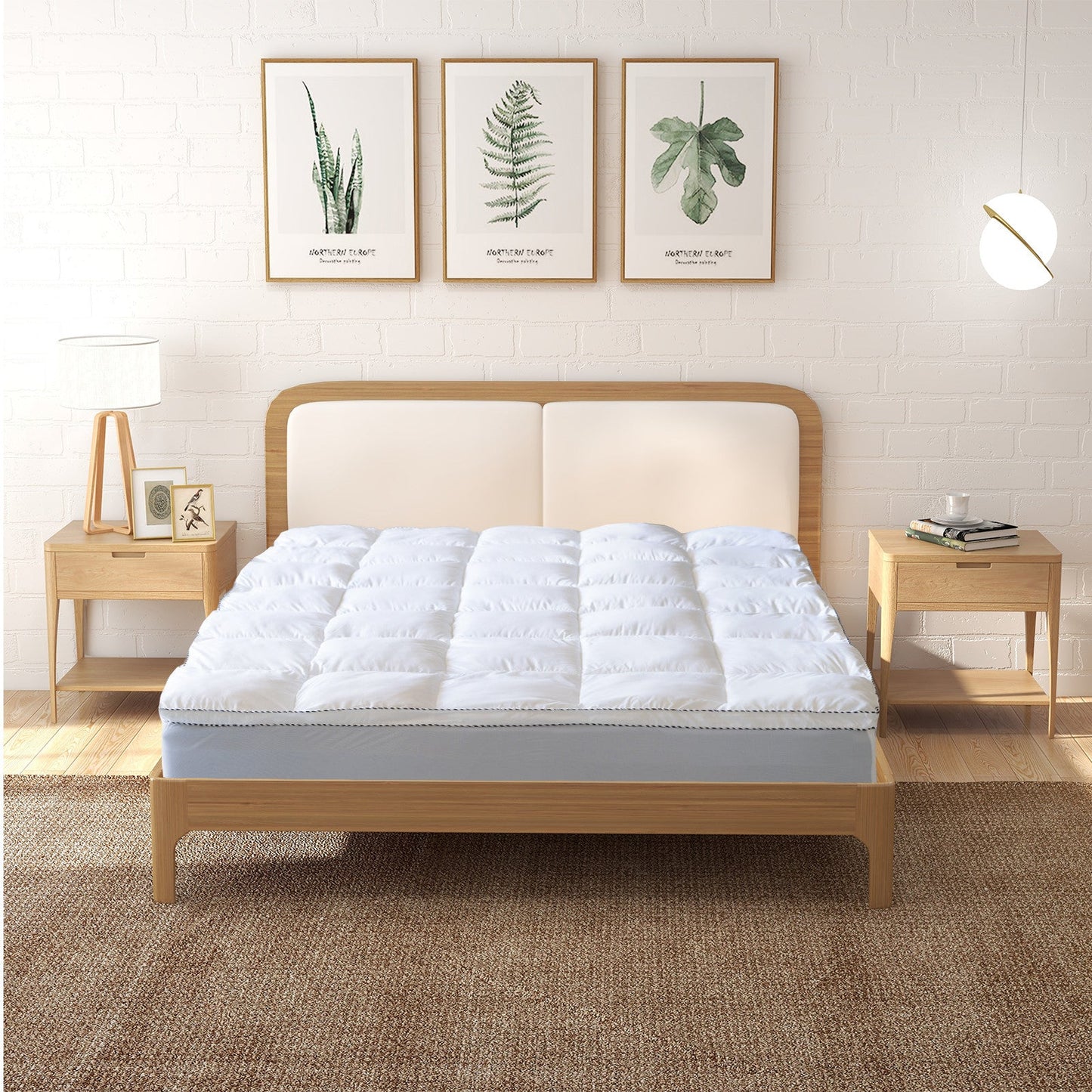 Royal Comfort Bamboo Topper 5cm Gusset King 1000GSM