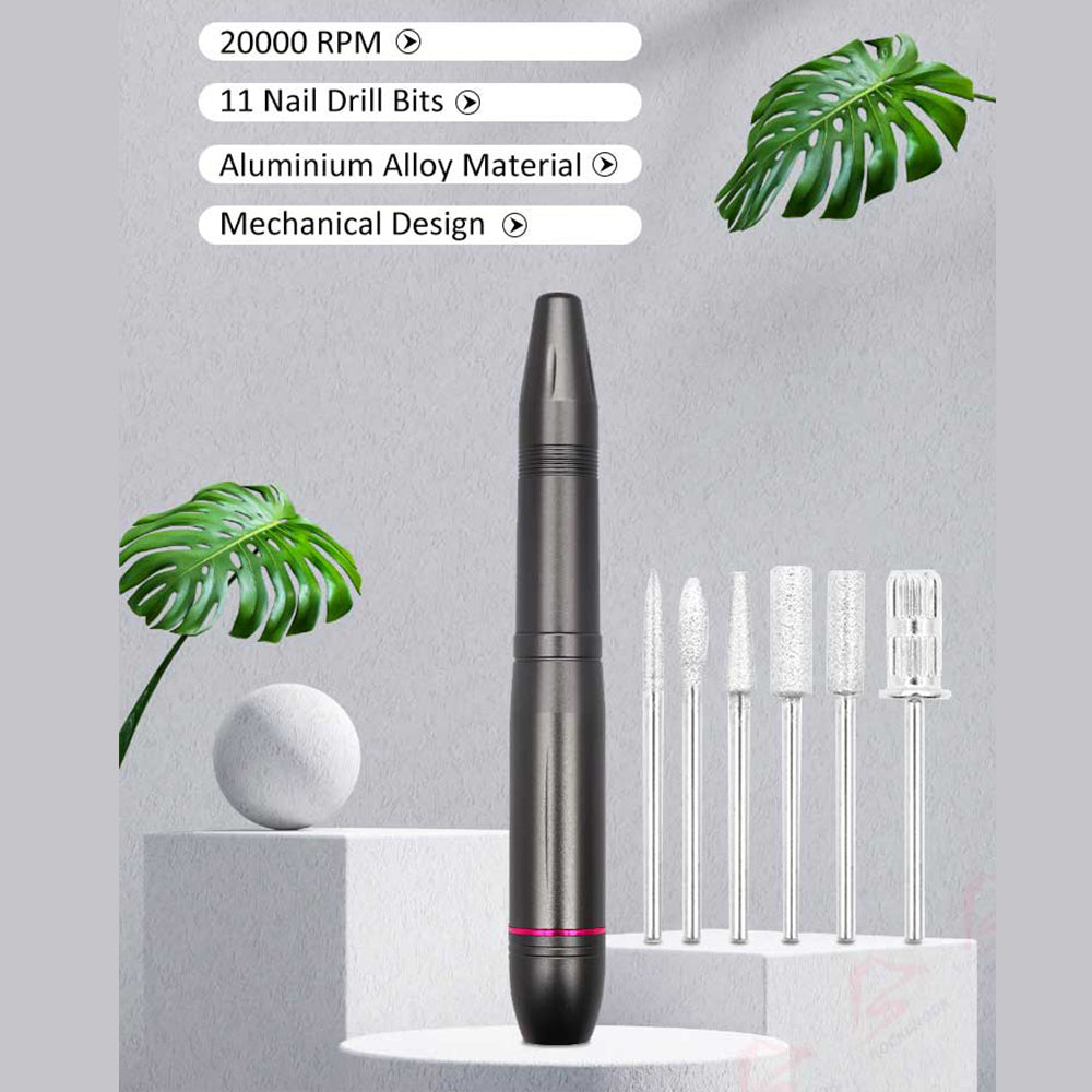 Usb Electric Nail File Acrylic Manicure Drilling Kit