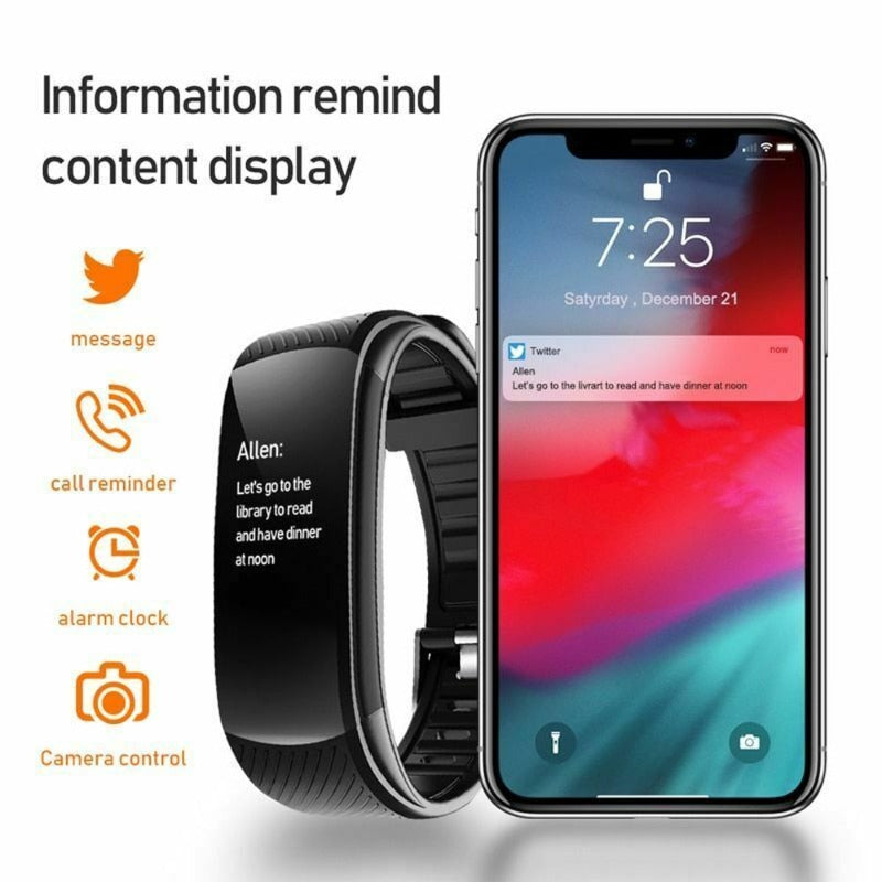 Usb Rechargeable Smart Activity Tracker Watch Heart Rate Monitor