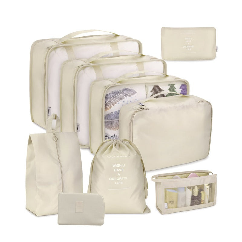 9Pcs/Set Premium Travel Organiser Storage Bags