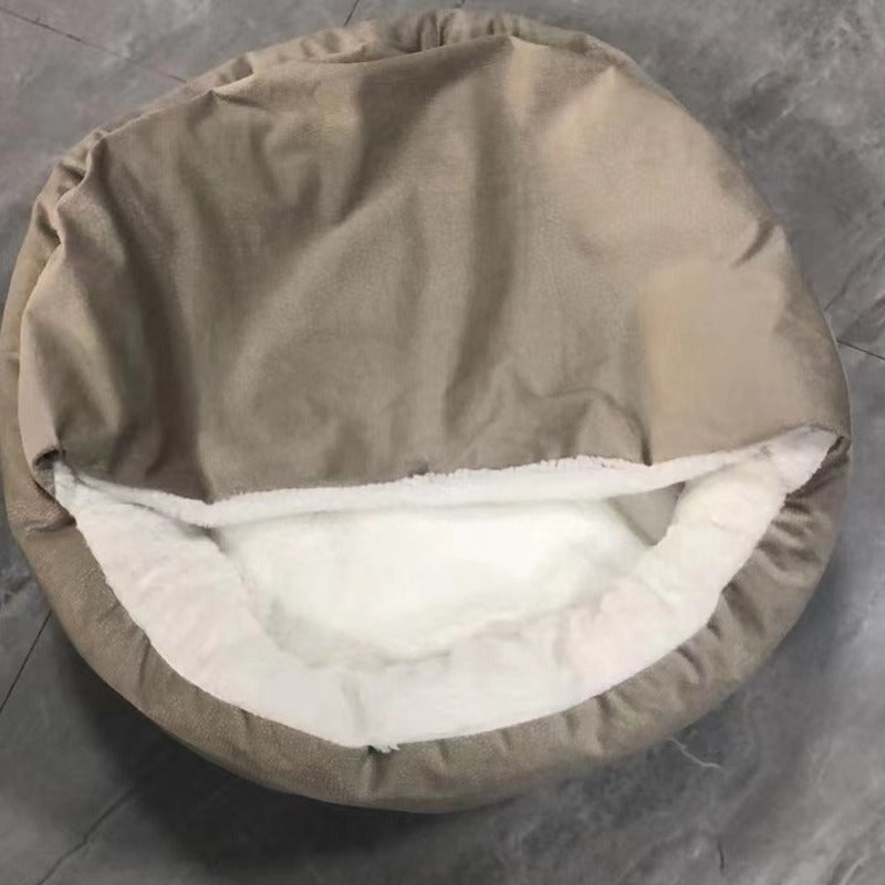 Warm Comfortable Washable Cave Cosy Pet Bed
