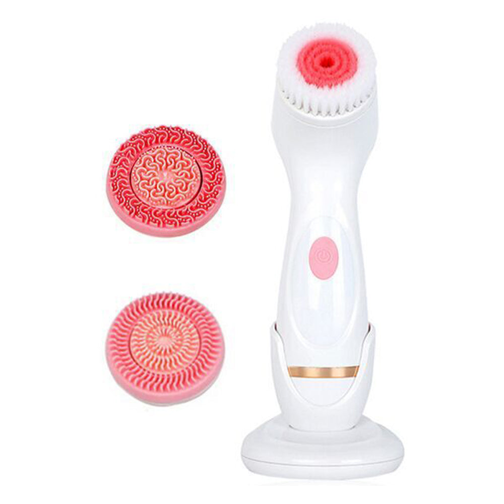 3-In-1 Waterproof Exfoliating Facial Cleansing Brush