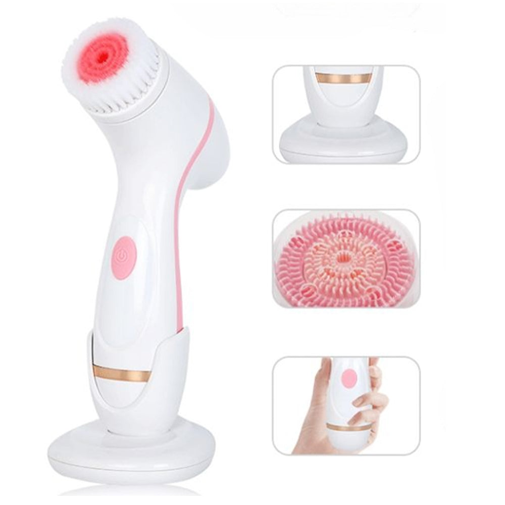 3-In-1 Waterproof Exfoliating Facial Cleansing Brush