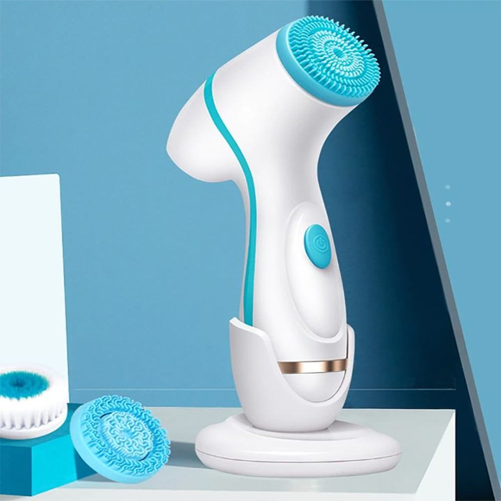 3-In-1 Waterproof Exfoliating Facial Cleansing Brush
