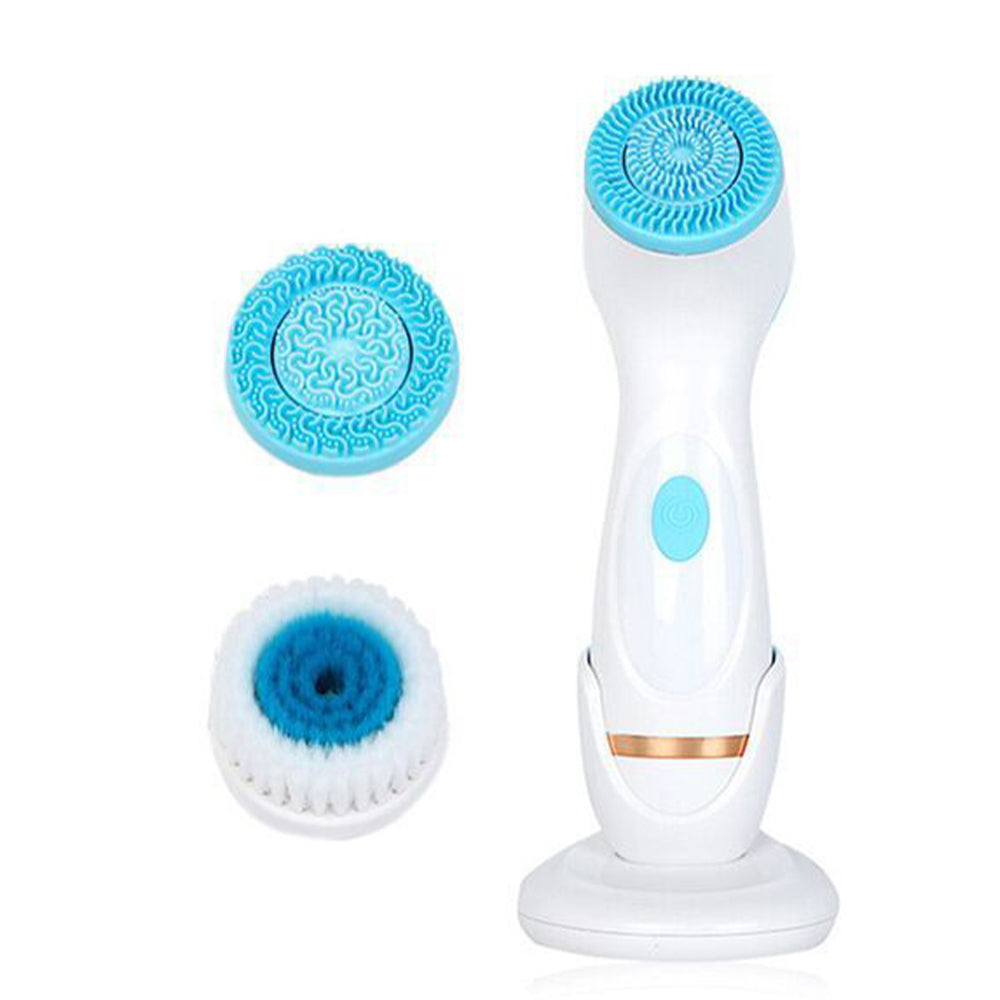 3-In-1 Waterproof Exfoliating Facial Cleansing Brush