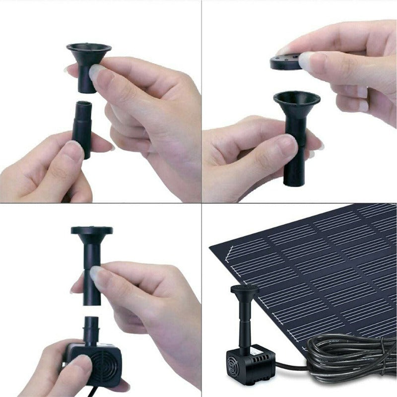 Solar Submersible Bird Bath Water Fountain Pond Pump