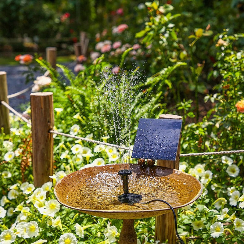 Solar Submersible Bird Bath Water Fountain Pond Pump