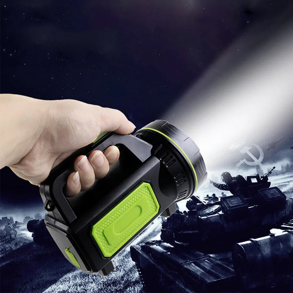Usb Rechargeable Led Searchlight Spotlight Hand Torch Work Lamp