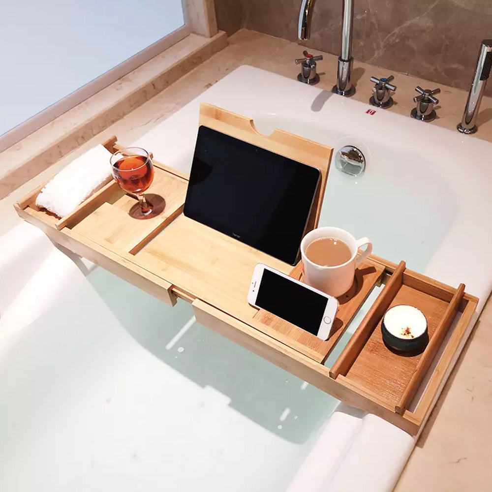 Bath Tub Tray Rack Personal Caddy Bathroom Storage