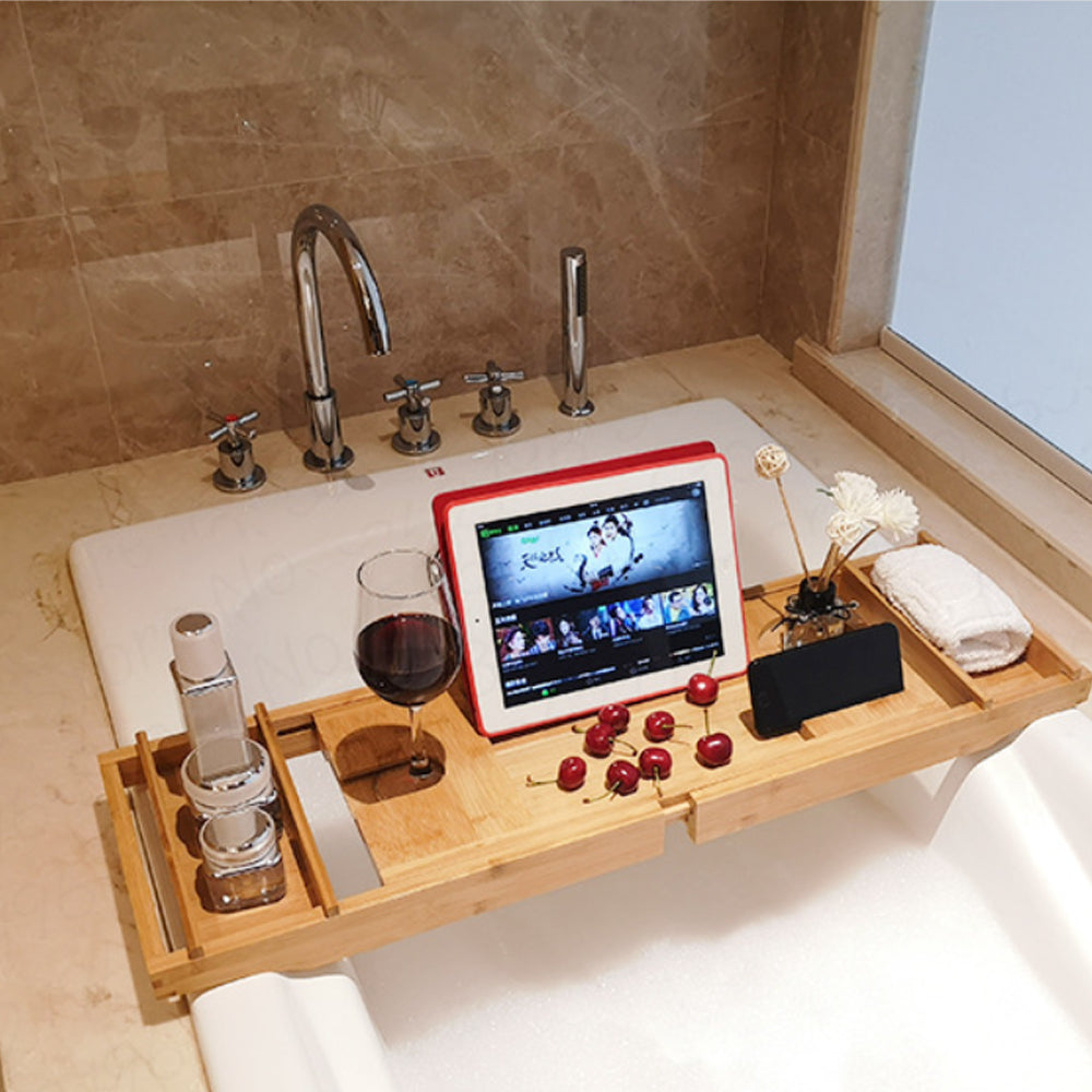 Bath Tub Tray Rack Personal Caddy Bathroom Storage