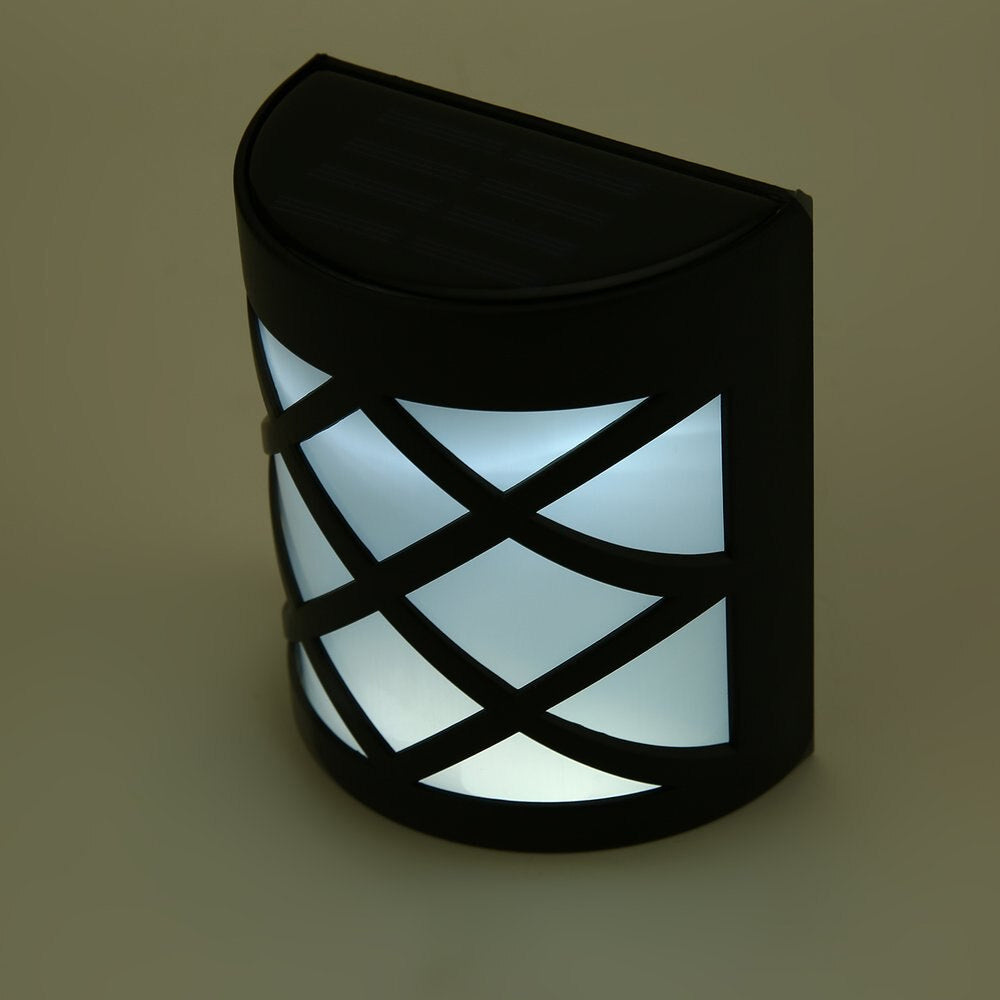 1 Sets of Hod Health & Home 1 Sets Of Solar Powered Outdoor Wall Light Fence Decorative Lamp Garden Step