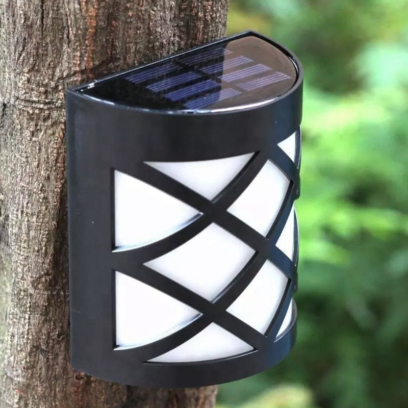 1 Sets of Hod Health & Home 1 Sets Of Solar Powered Outdoor Wall Light Fence Decorative Lamp Garden Step