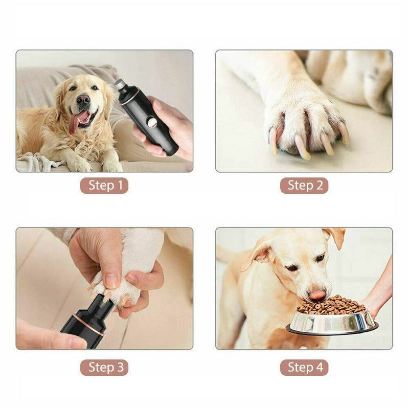 Usb Rechargeable Electric Pet Dog Toe Nail File Grinder