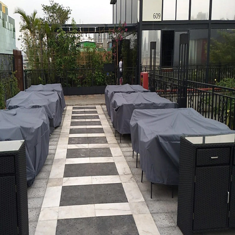 Black Waterproof Outside Patio Furniture Cover