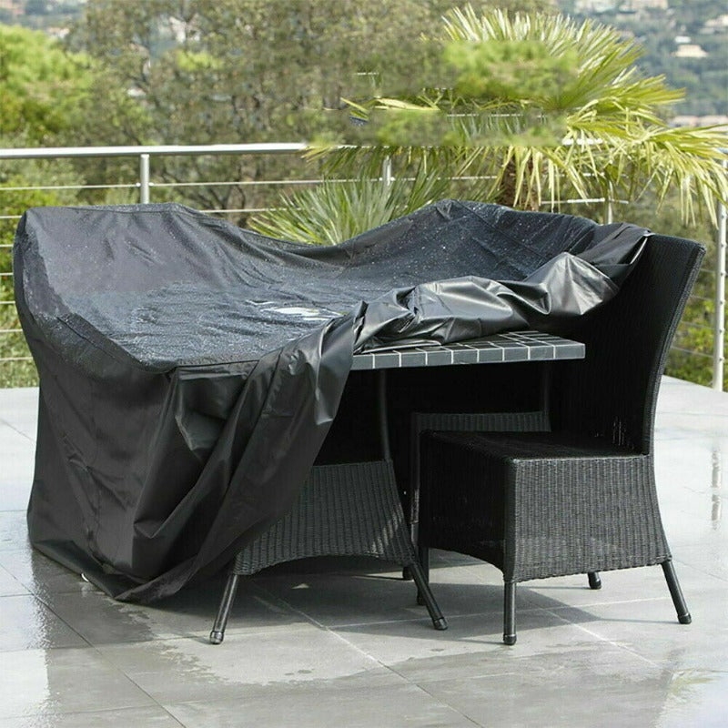 Black Waterproof Outside Patio Furniture Cover
