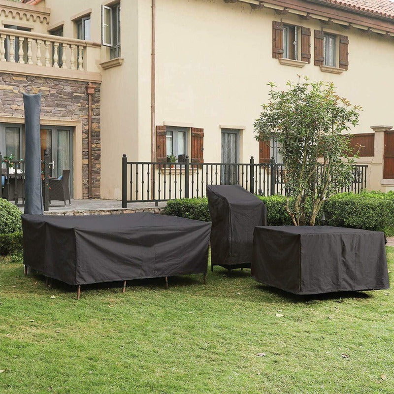 Black Waterproof Outside Patio Furniture Cover