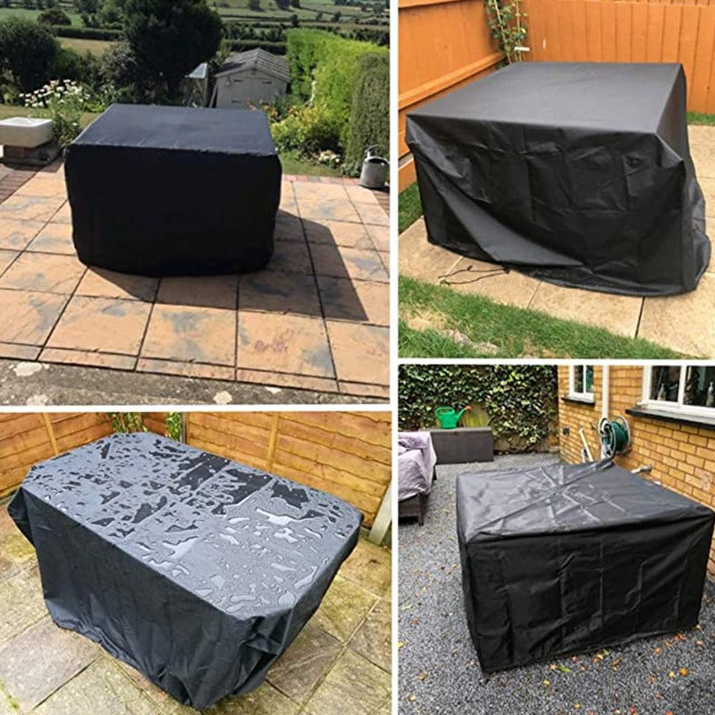 Black Waterproof Outside Patio Furniture Cover