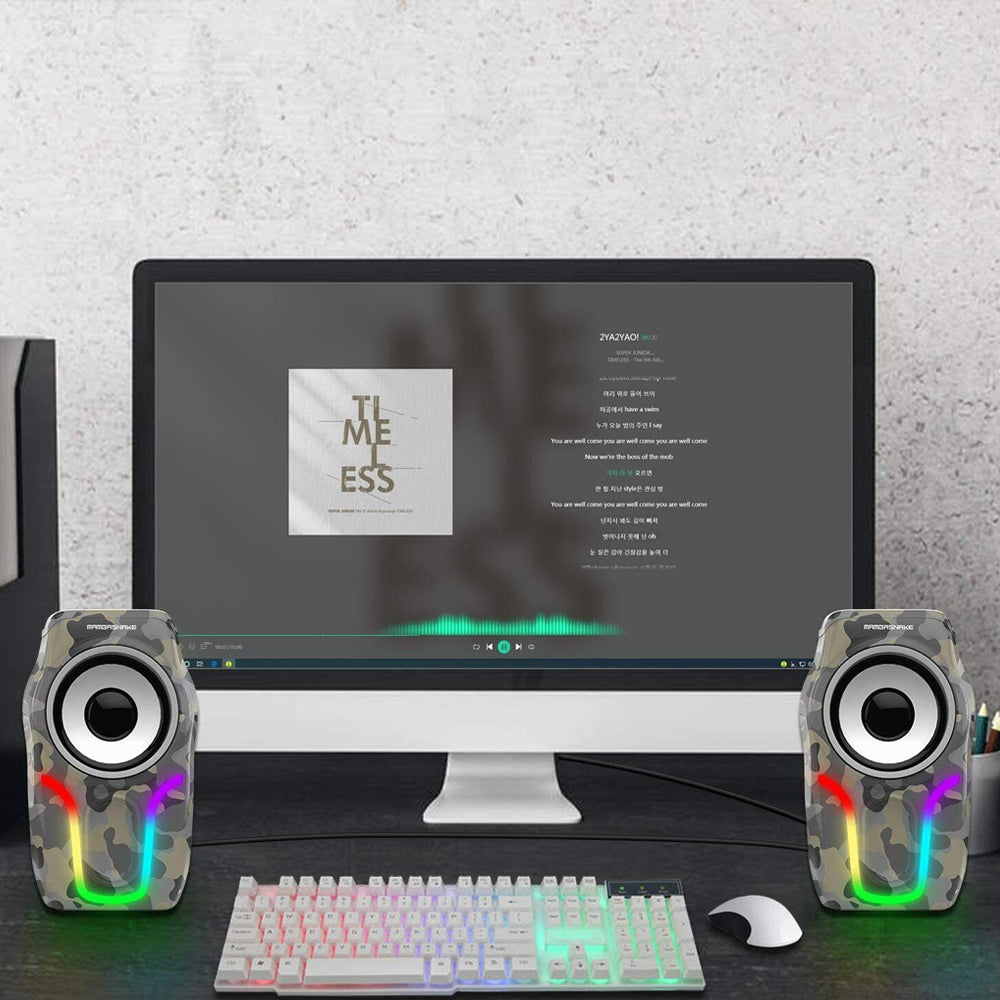 3.5Mm Wired Speakers Mini Gaming Computer