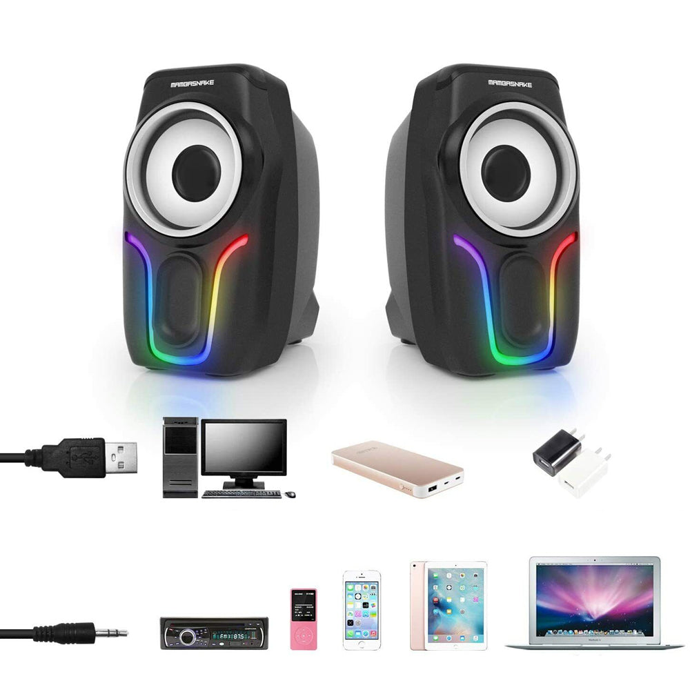3.5Mm Wired Speakers Mini Gaming Computer