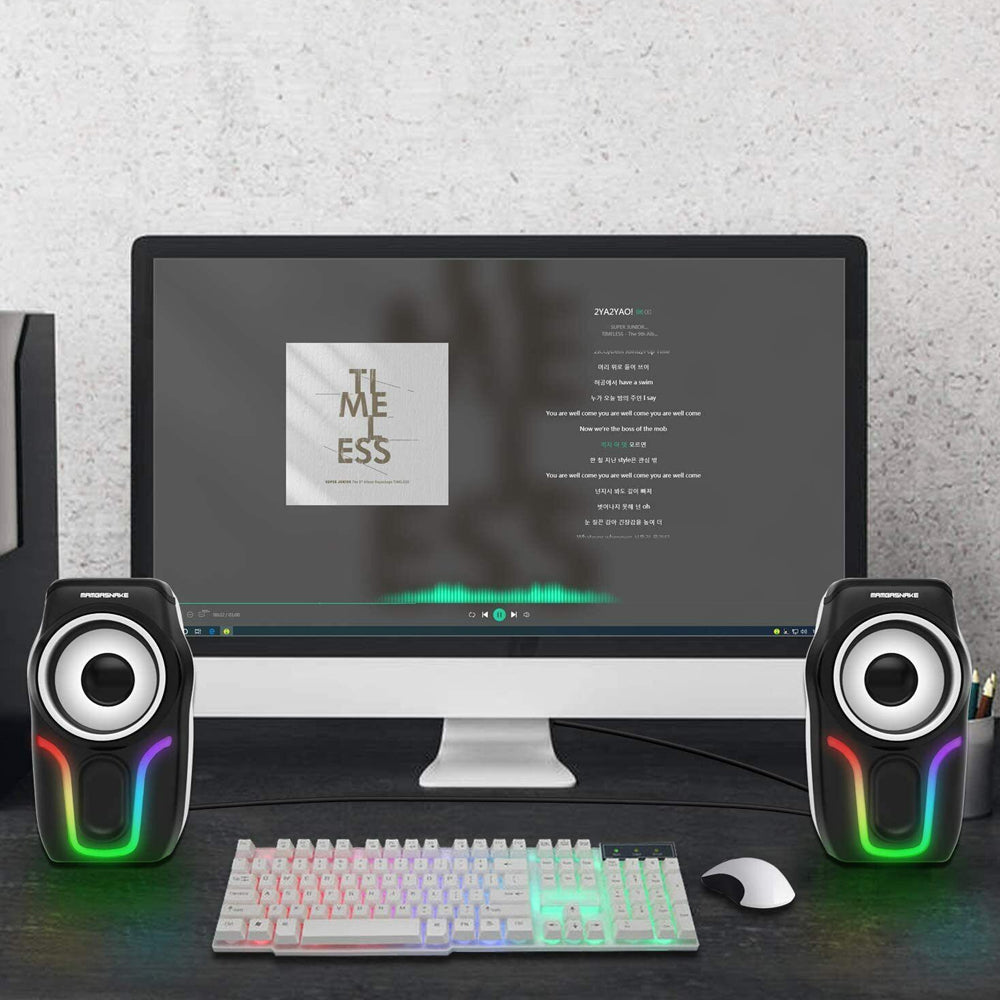 3.5Mm Wired Speakers Mini Gaming Computer