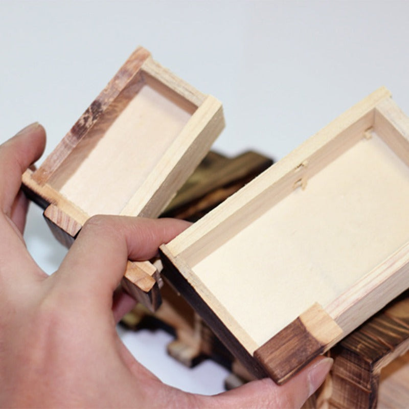 Puzzle Box Magic Secret Hidden Compartment Adults Kids
