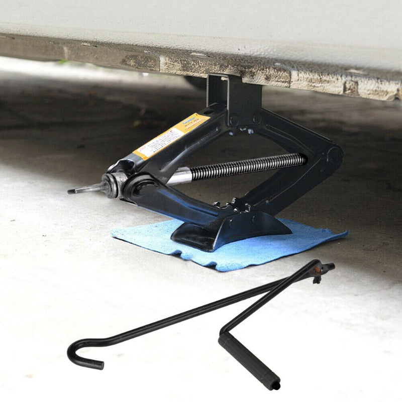 2 Tonne Hand Operated Foldable Car Jack Tire Repair Tool