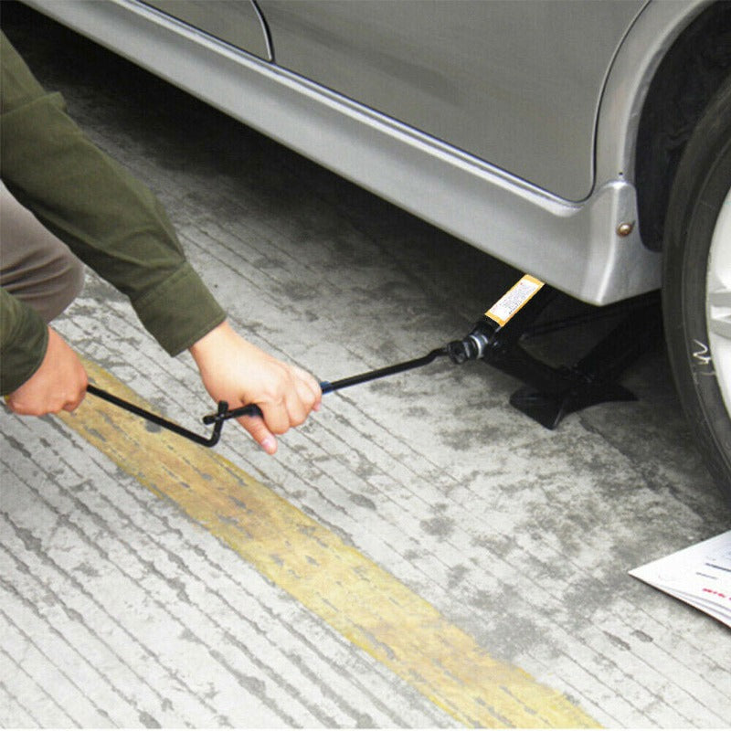 2 Tonne Hand Operated Foldable Car Jack Tire Repair Tool