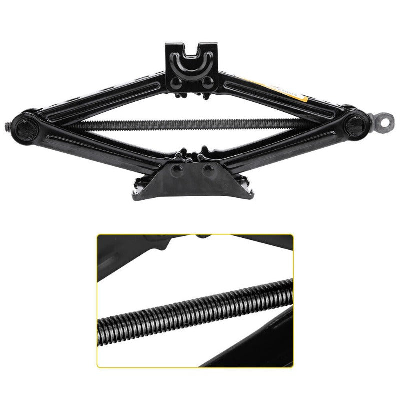 2 Tonne Hand Operated Foldable Car Jack Tire Repair Tool