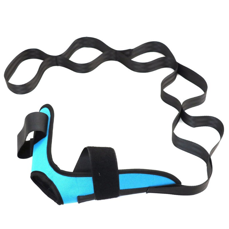 Foot Leg Stretcher Belt Strap Yoga For Plantar Fasciitis Heel Drop Achilles Tendonitis & Hamstring
