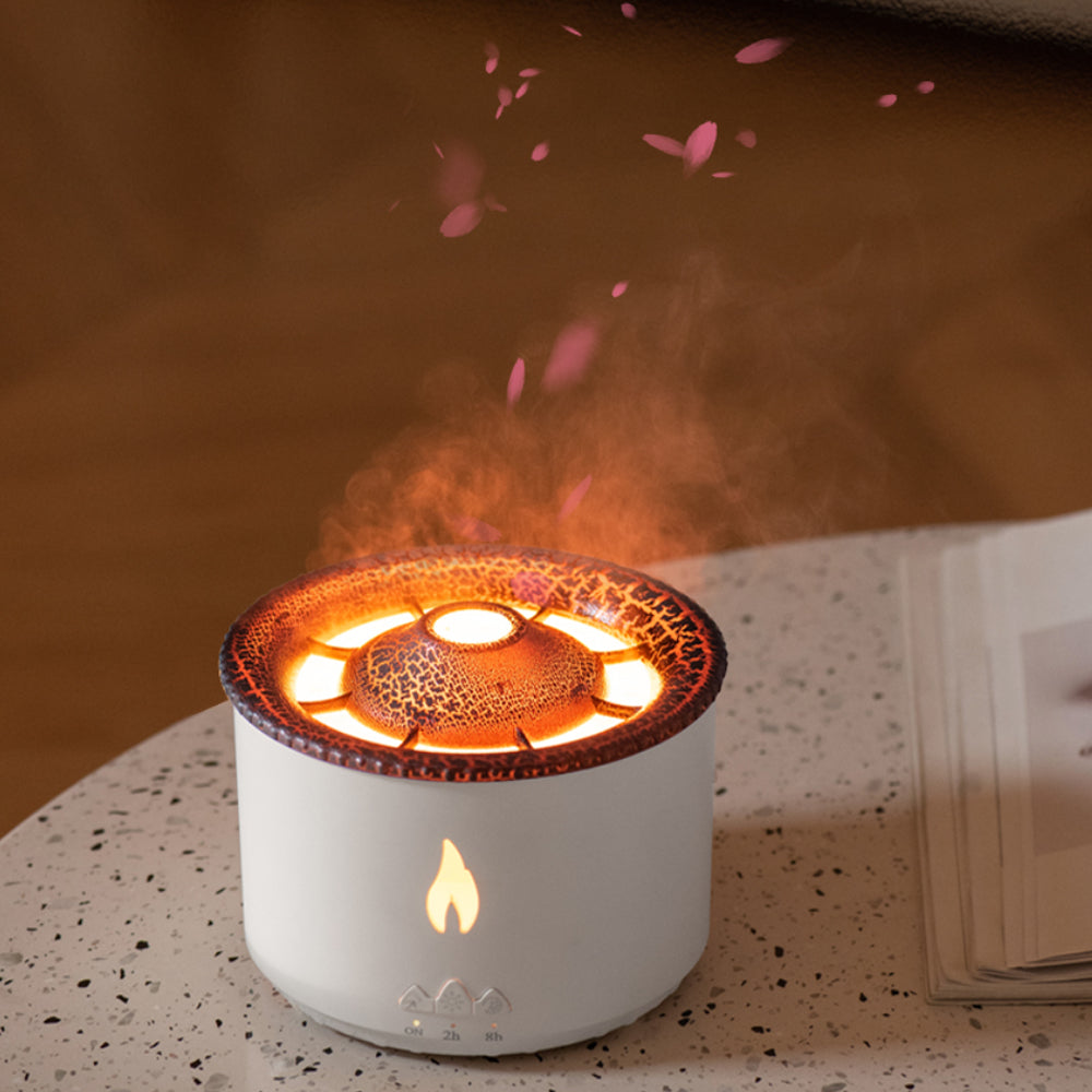 Usb Powered Volcanic Flame Design Portable Aroma Diffuser