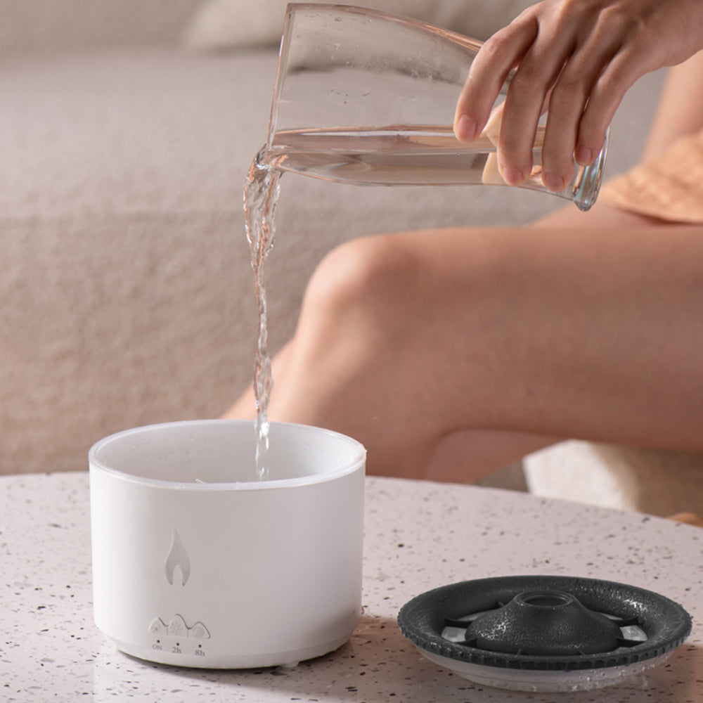 Usb Powered Volcanic Flame Design Portable Aroma Diffuser