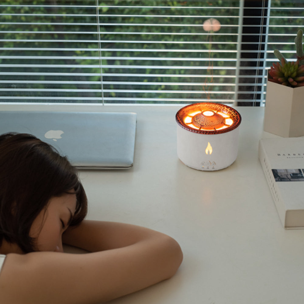 Usb Powered Volcanic Flame Design Portable Aroma Diffuser
